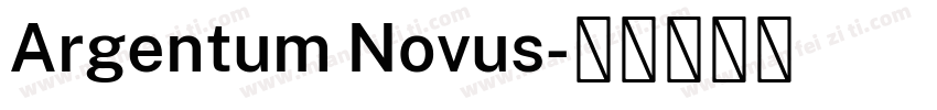 Argentum Novus字体转换
